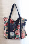 Weatherbee Floral Zip Tote