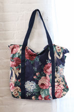 Weatherbee Floral Zip Tote