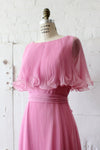 Miss Elliette Pleated Chiffon Dress S/M