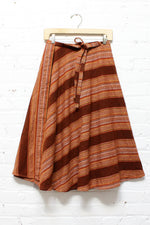 Earthy Wool Wrap Skirt