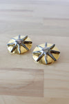 Mixed Metal Sun Disc Studs