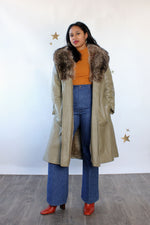 Bonnie Cashin Fur Collared Trench M/L