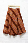 Earthy Wool Wrap Skirt