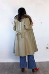 Bonnie Cashin Fur Collared Trench M/L