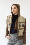Suede Patchwork Hooded Jacket M/L