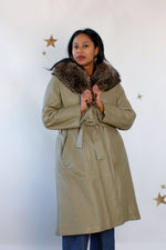 Bonnie Cashin Fur Collared Trench M/L