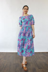 Laura Ashley Teal Floral Dress XS/S