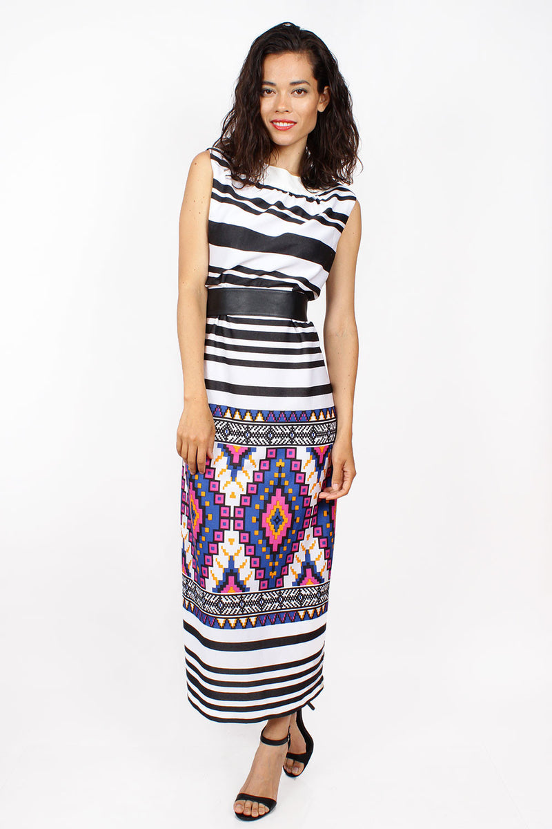 Frequency 70s Maxi Dress M/L