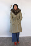 Bonnie Cashin Fur Collared Trench M/L