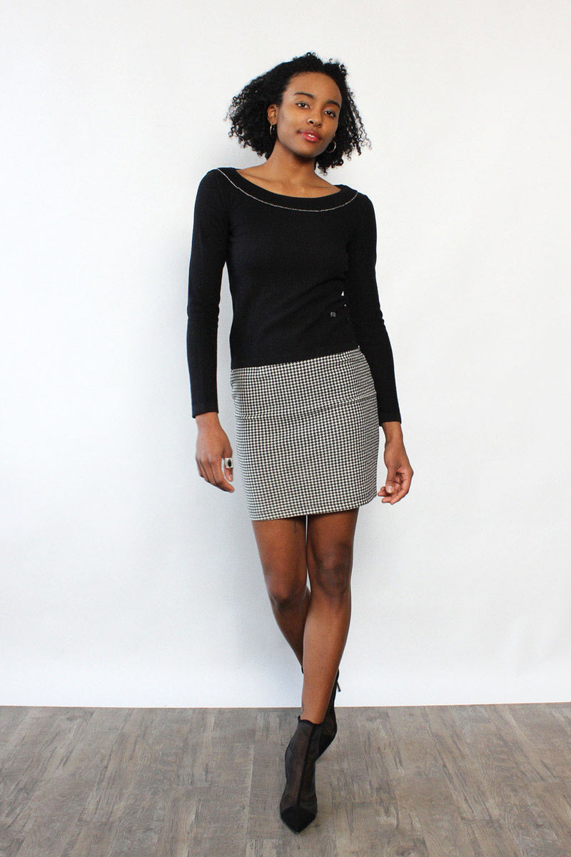 Sonia Rykiel Ruffle Neck Sweater S/M