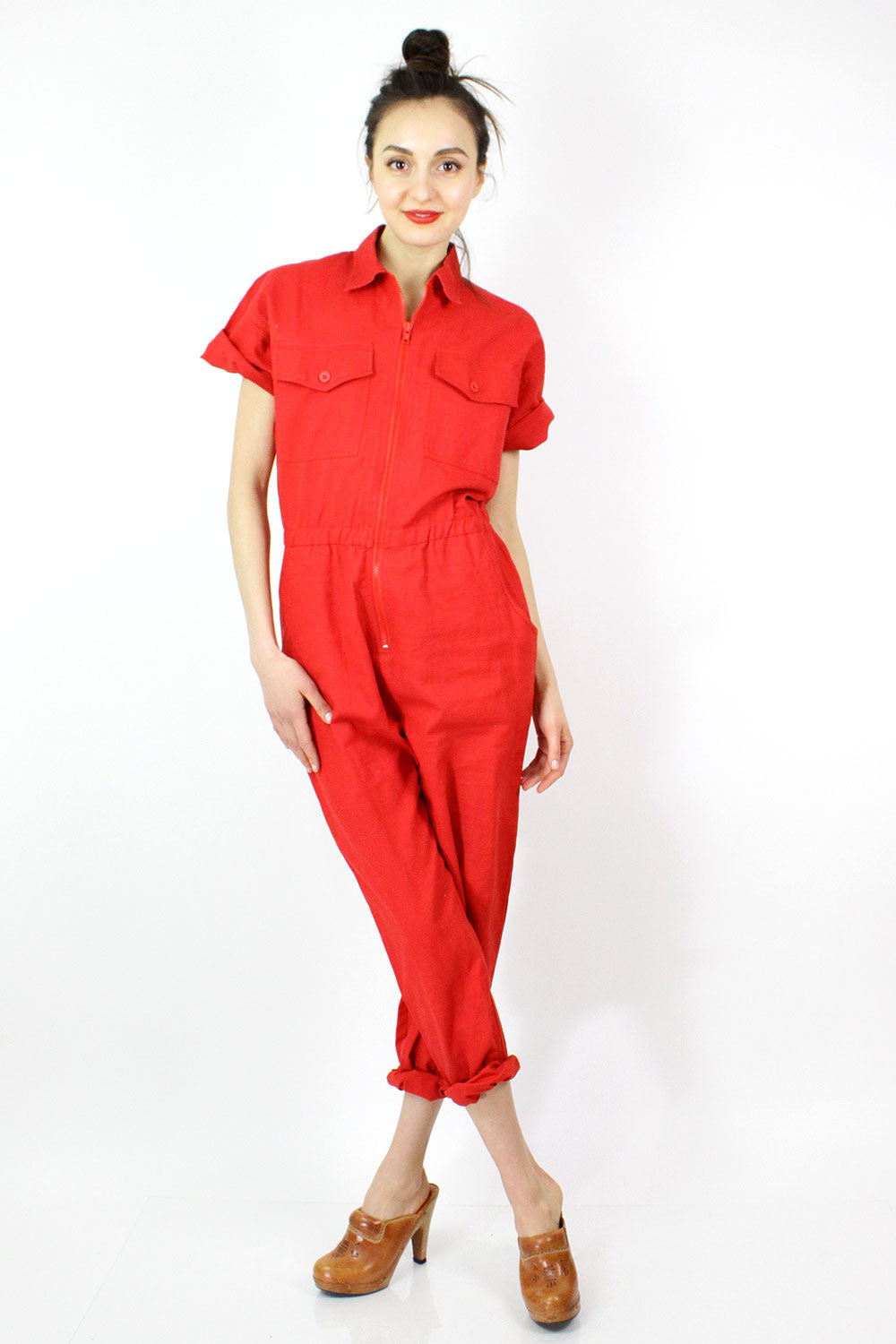 Red Rosie Jumpsuit S