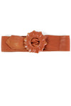 rust flower buckle belt