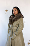 Bonnie Cashin Fur Collared Trench M/L