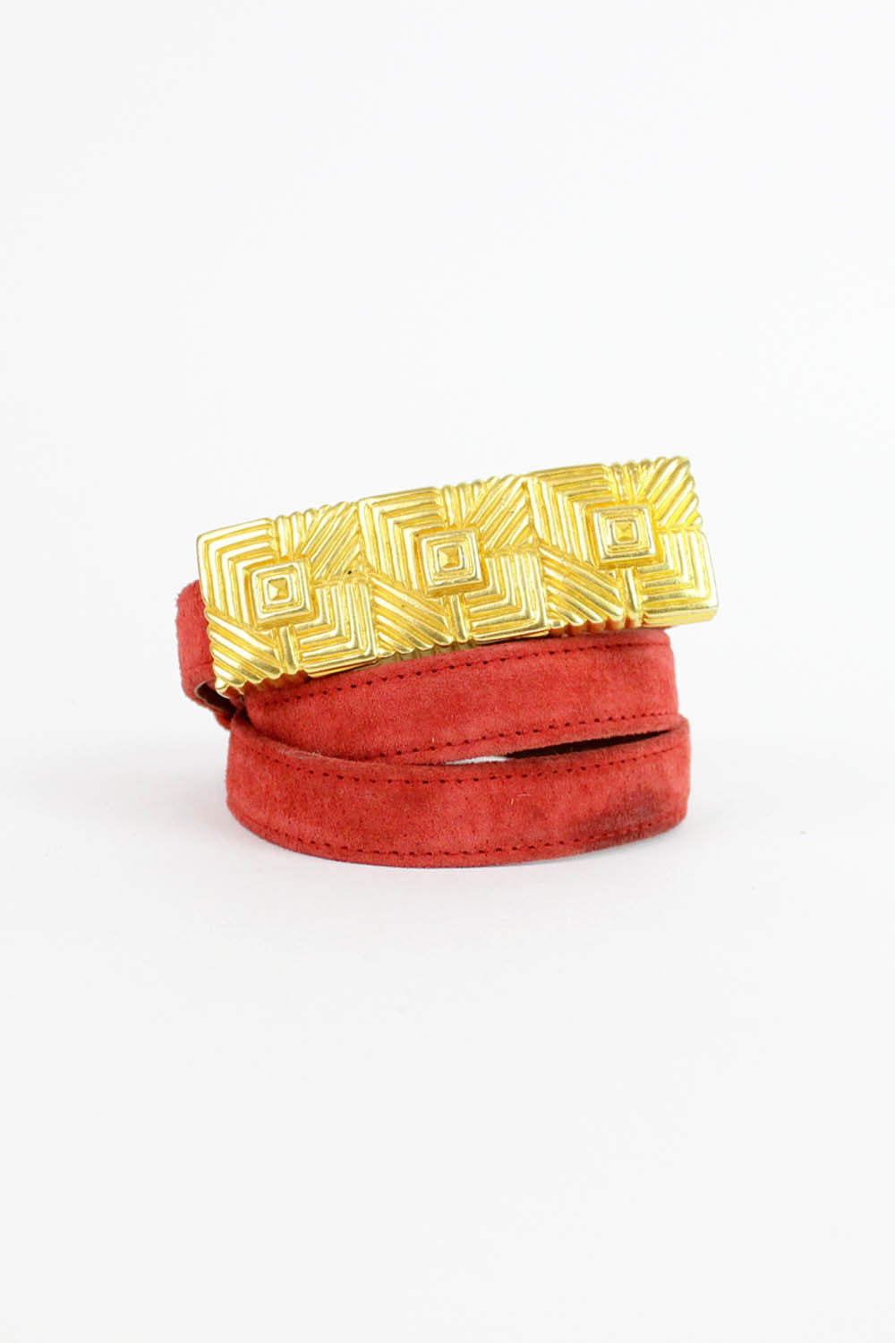 Skinny Suede Statement Belt
