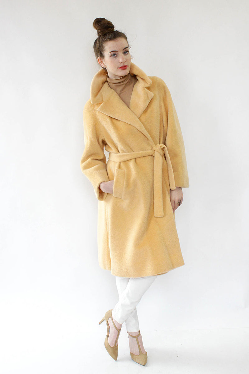 HOLD - Lilli Ann Melon Mohair Coat M/L