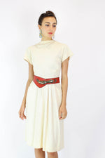 1940s Jonathan Logan Linen Dress XS