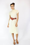 1940s Jonathan Logan Linen Dress XS