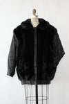 Faux Fur Leather Corner Coat M/L