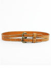 Double Trouble Leather Belt
