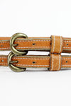 Double Trouble Leather Belt