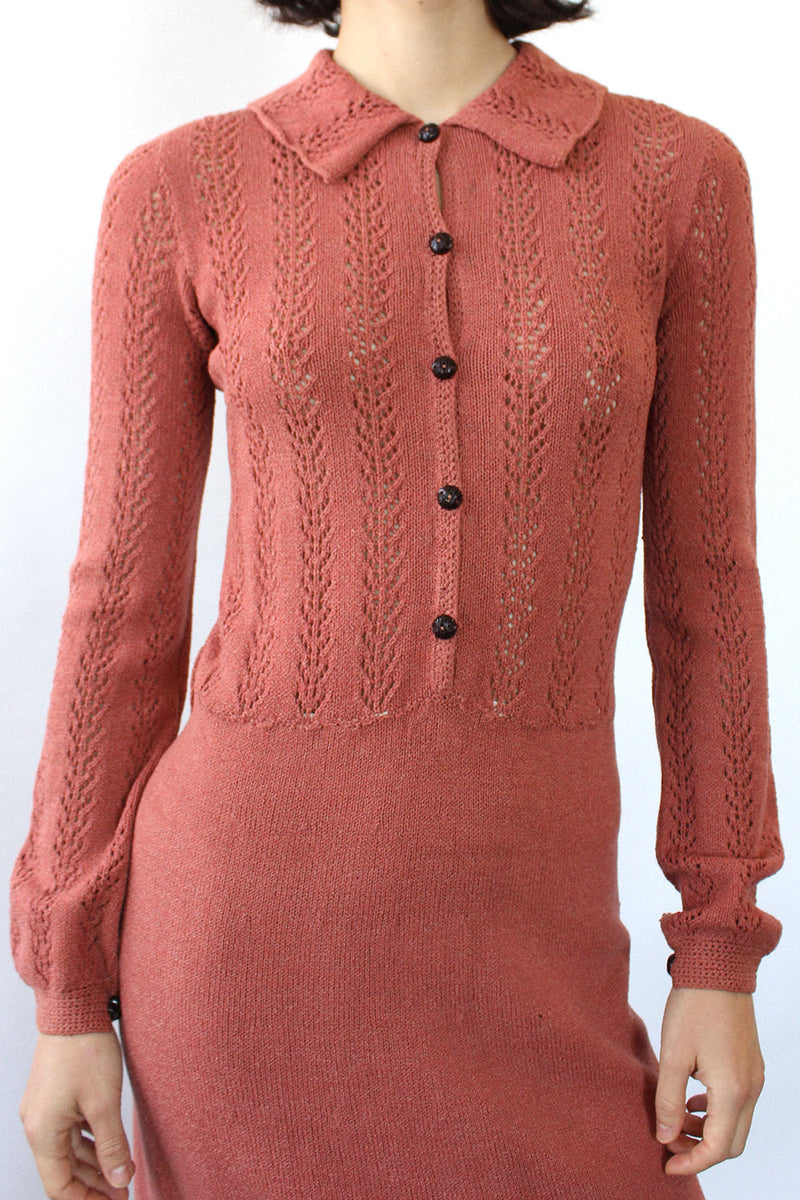 Rose Pointelle Sweaterdress XS/S