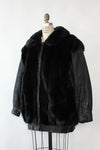 Faux Fur Leather Corner Coat M/L