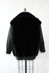 Faux Fur Leather Corner Coat M/L