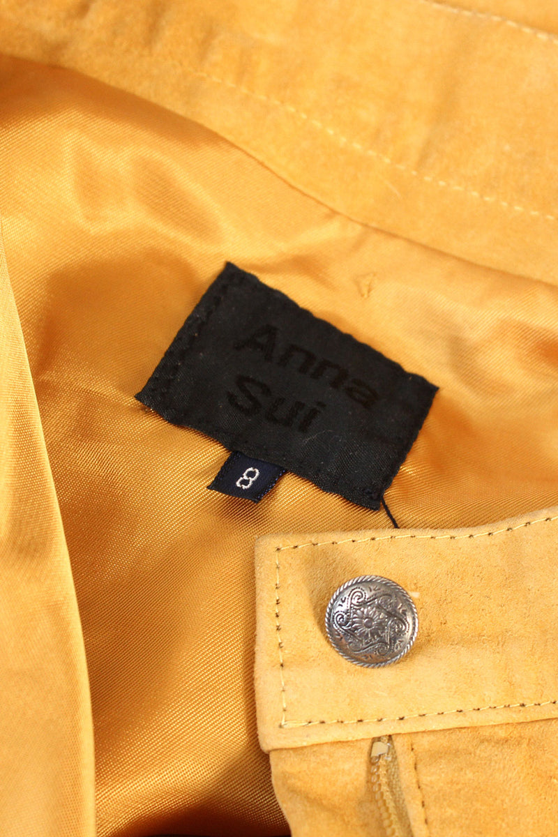 Anna Sui Sand Suede Fringe Mini S/M