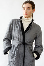 Reversible Quilted Trench Coat XS/S