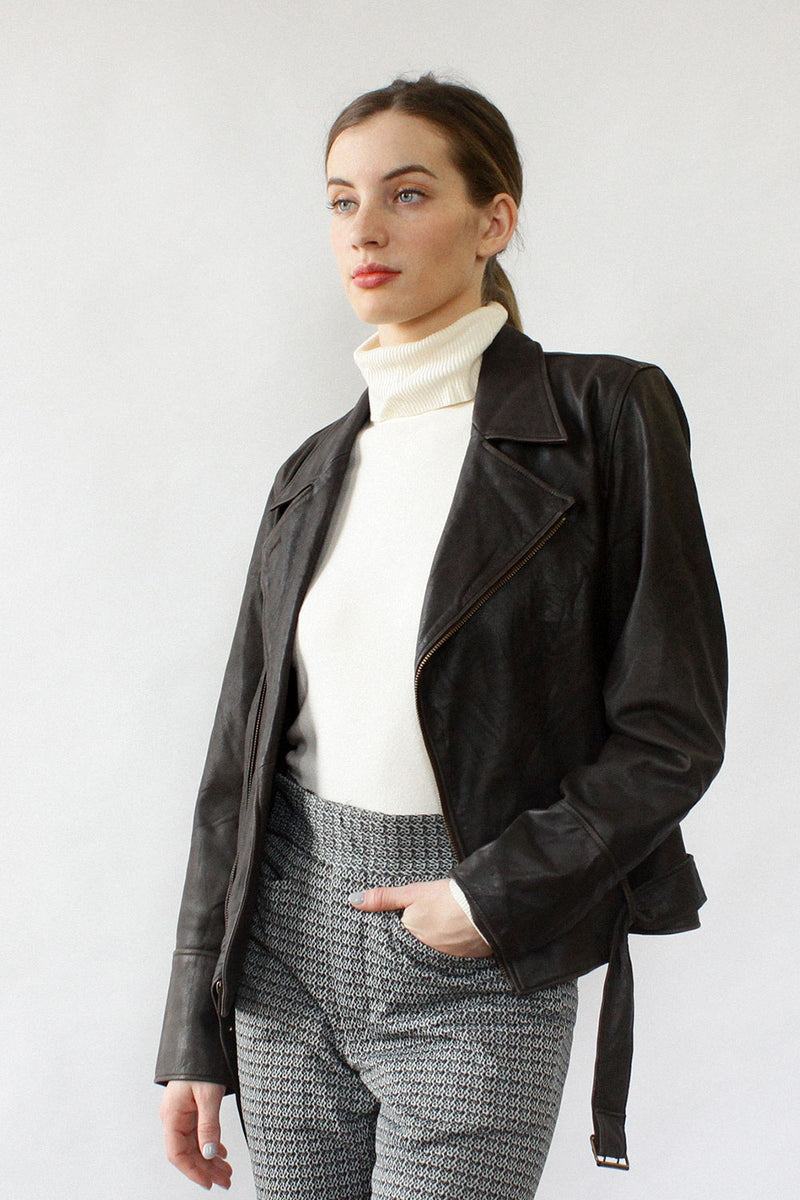 Ralph Lauren Leather Moto Jacket M
