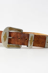 Floral Tooled Western Belt