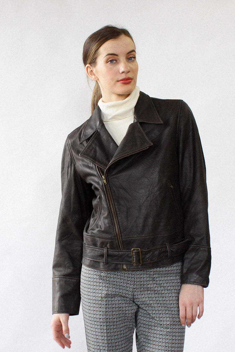 Ralph Lauren Leather Moto Jacket M