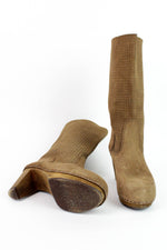 Sanita Wood Clog Boots 6.5
