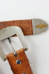 Floral Tooled Western Belt