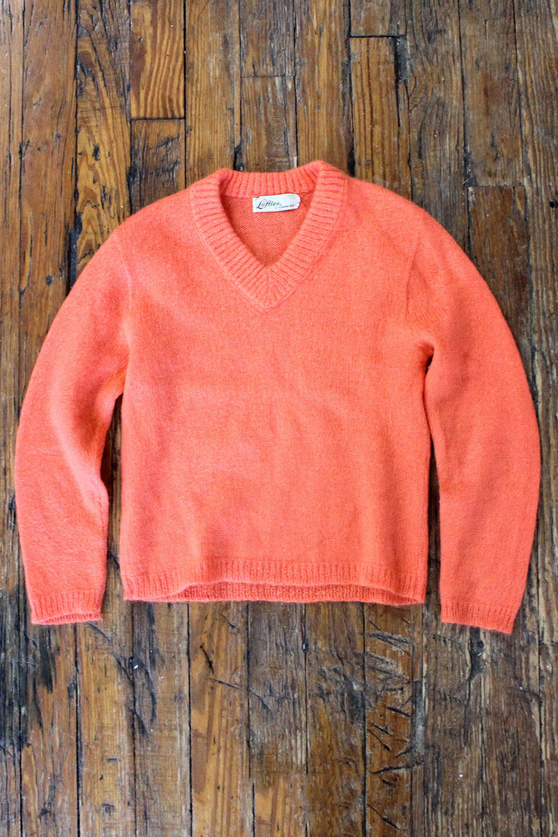 Cozy Coral Fluffy Sweater S/M