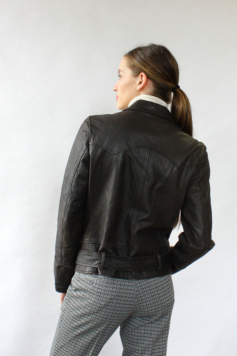 Ralph Lauren Leather Moto Jacket M