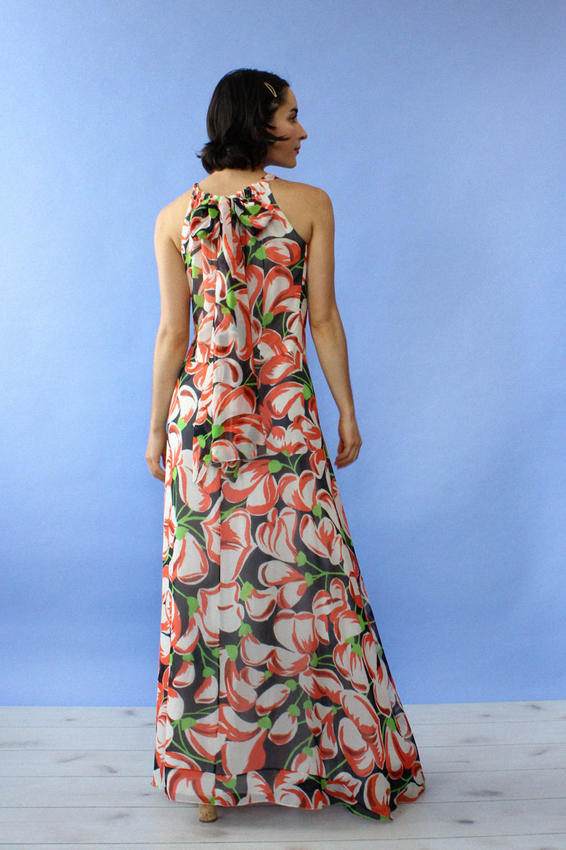 Watercolor Tulip Dress S/M