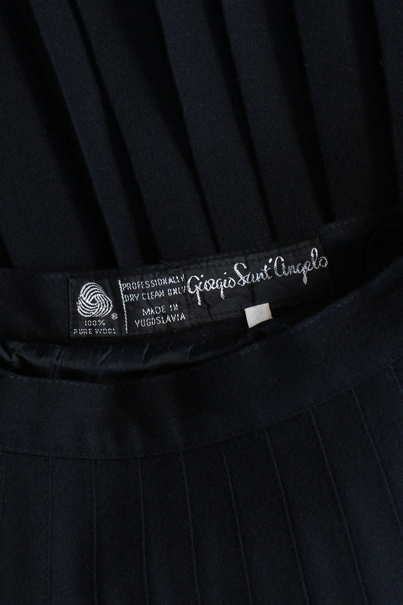 Giorgio Sant'Angelo Knife Pleat Skirt M
