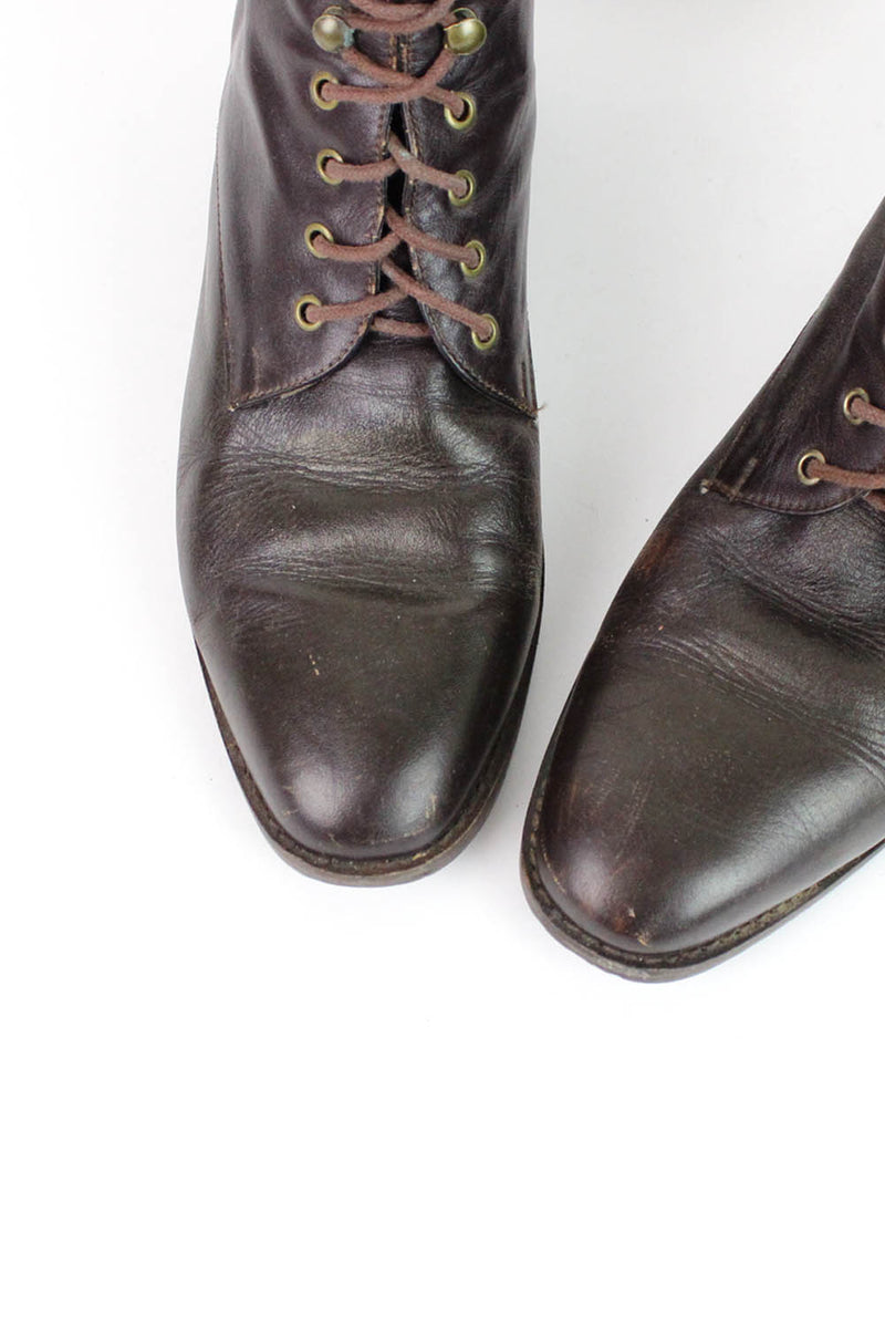 Ipanema Brown Lace Up Boots 8.5