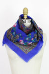 cobalt blue scarves