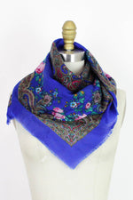 cobalt blue scarves
