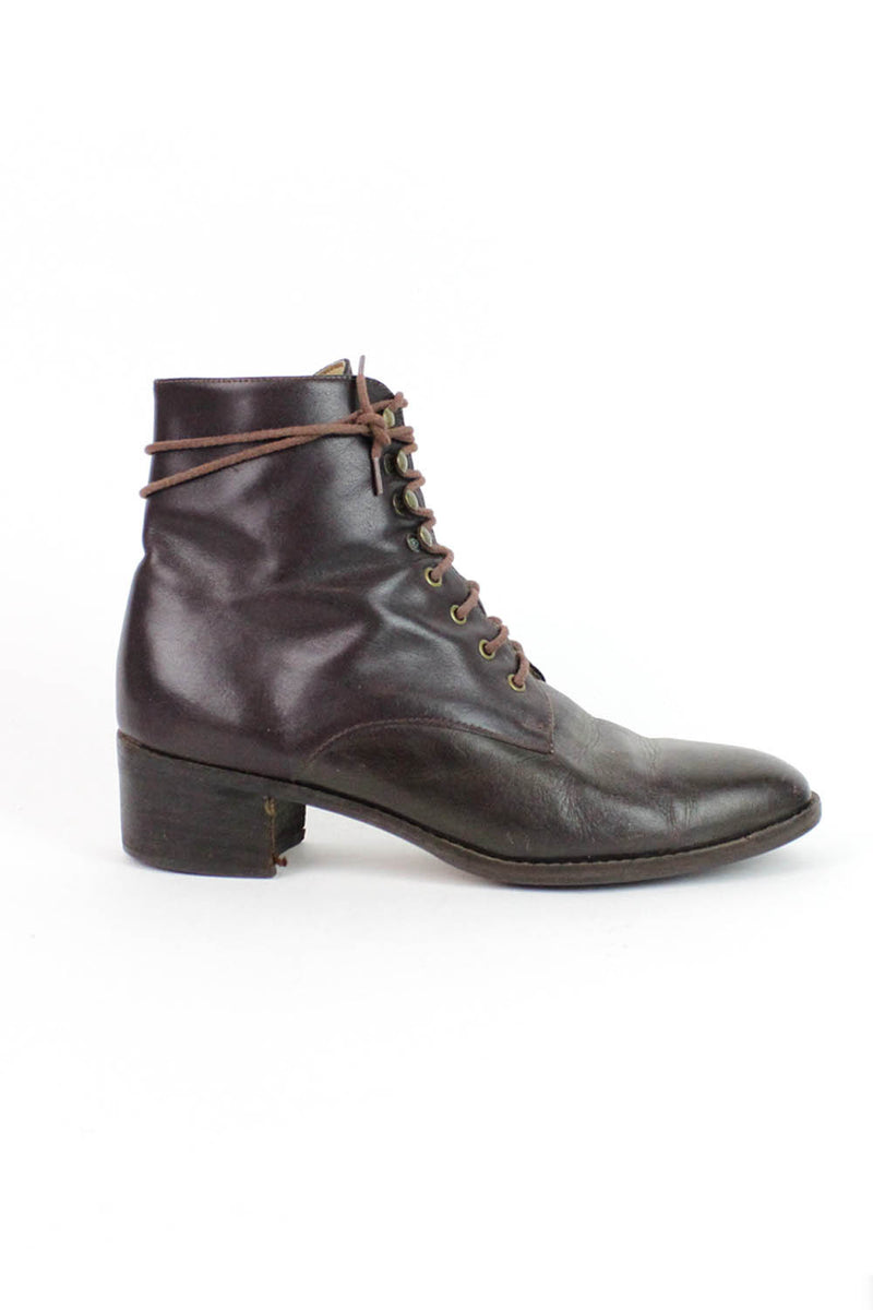 Ipanema Brown Lace Up Boots 8.5