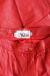 Vakko Cherry Leather Trousers XS/S