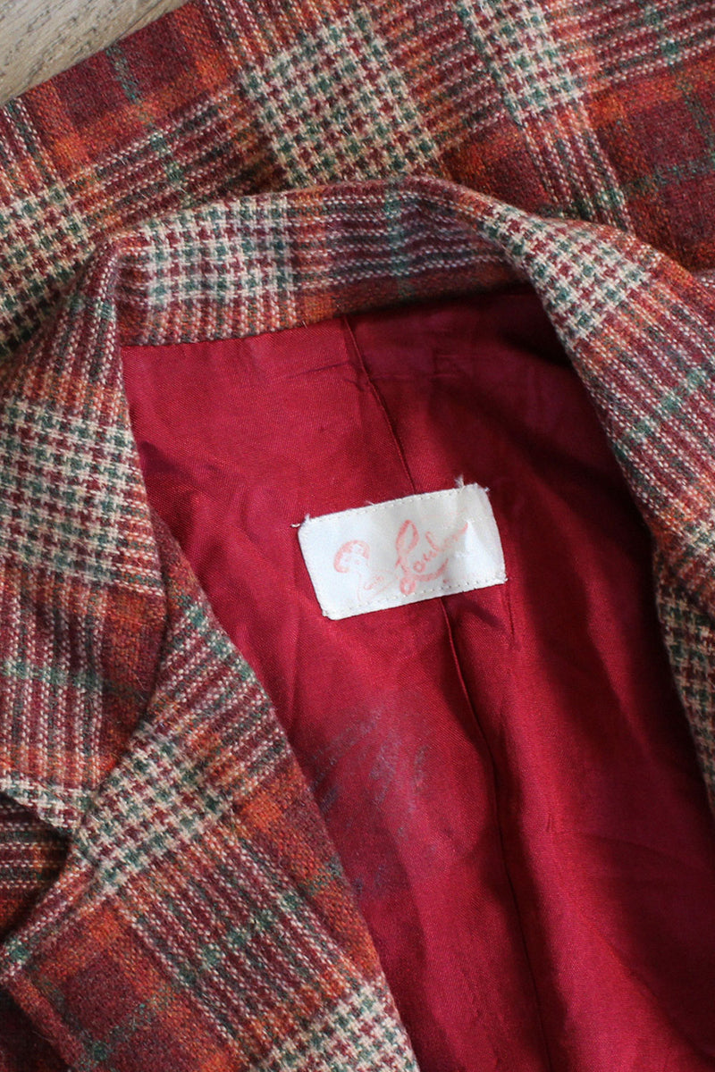 Lou Berry Plaid Blazer S/M