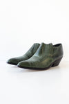 Forest Green Western Booties 9