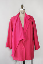 Hot Pink Coveri Drape Jacket XS-M