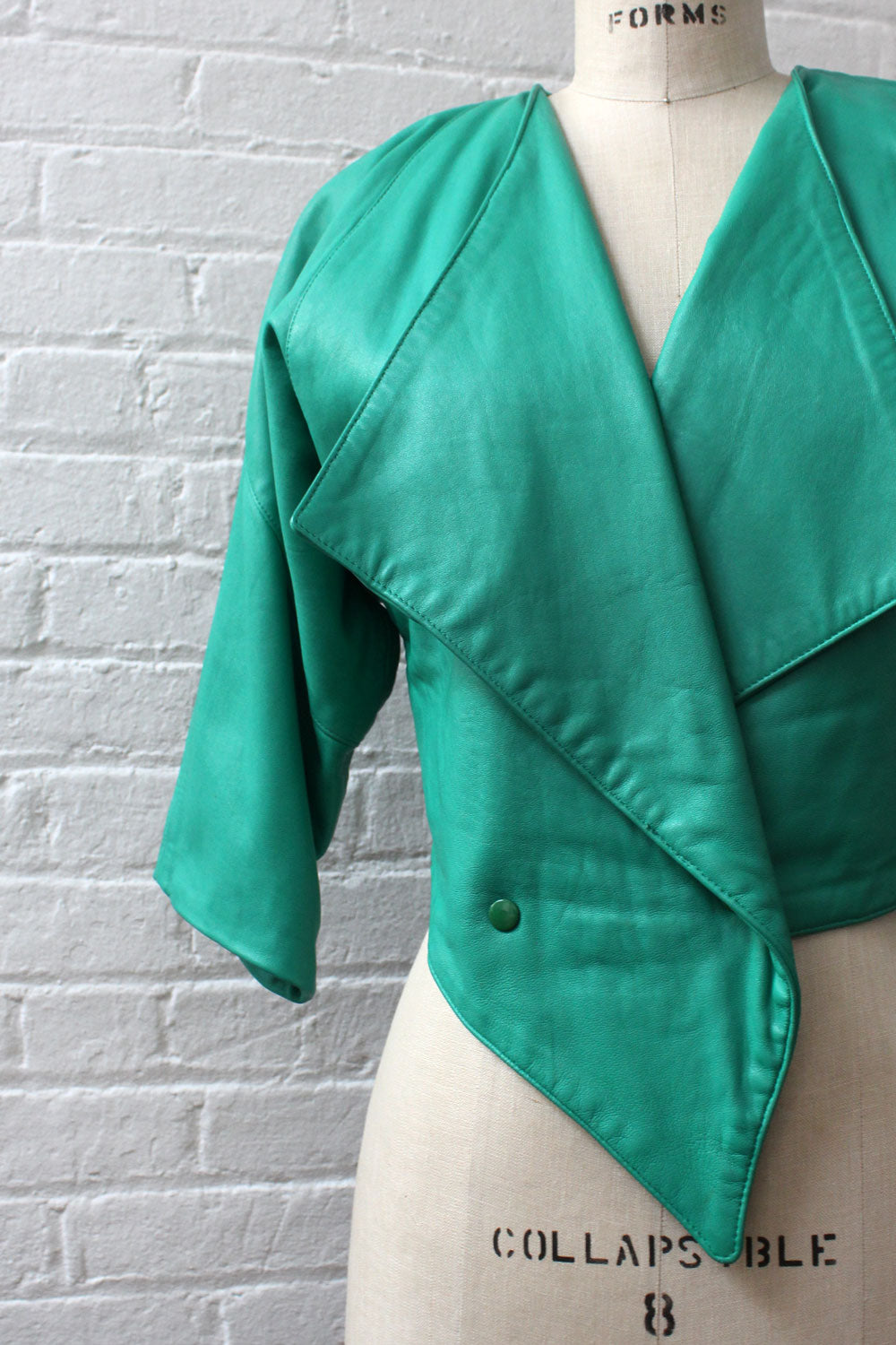 Buttery Leather Crop Jacket XS-M