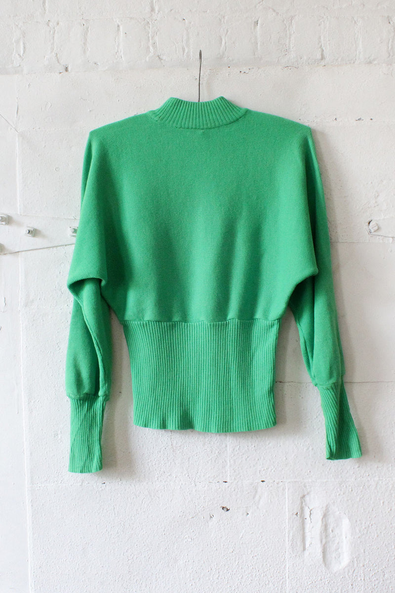 Neon Green Dolman Sweater S/M