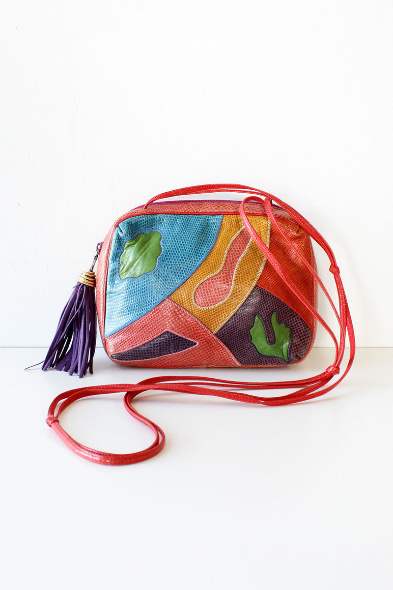 Sharif Purple Tassel Crossbody