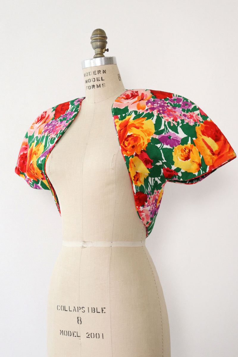 Barboglia Full Floral Shrug Topper XS/S